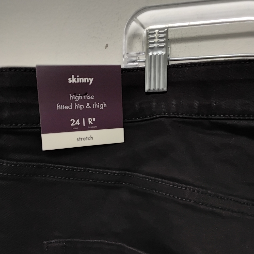 Womens Skinny Jeans Black Sizes 24 & 26 Available #313-315 - Picture 8 of 13